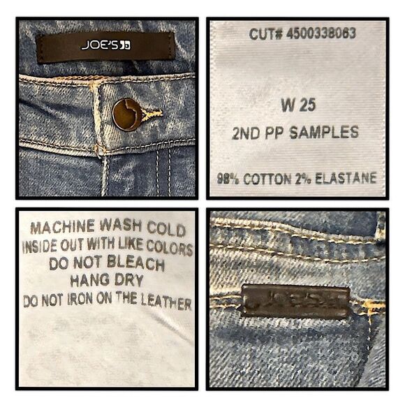 Joe's Jeans The Charlie High Rise Skinny Jeans Size 25 - Picture 5 of 16